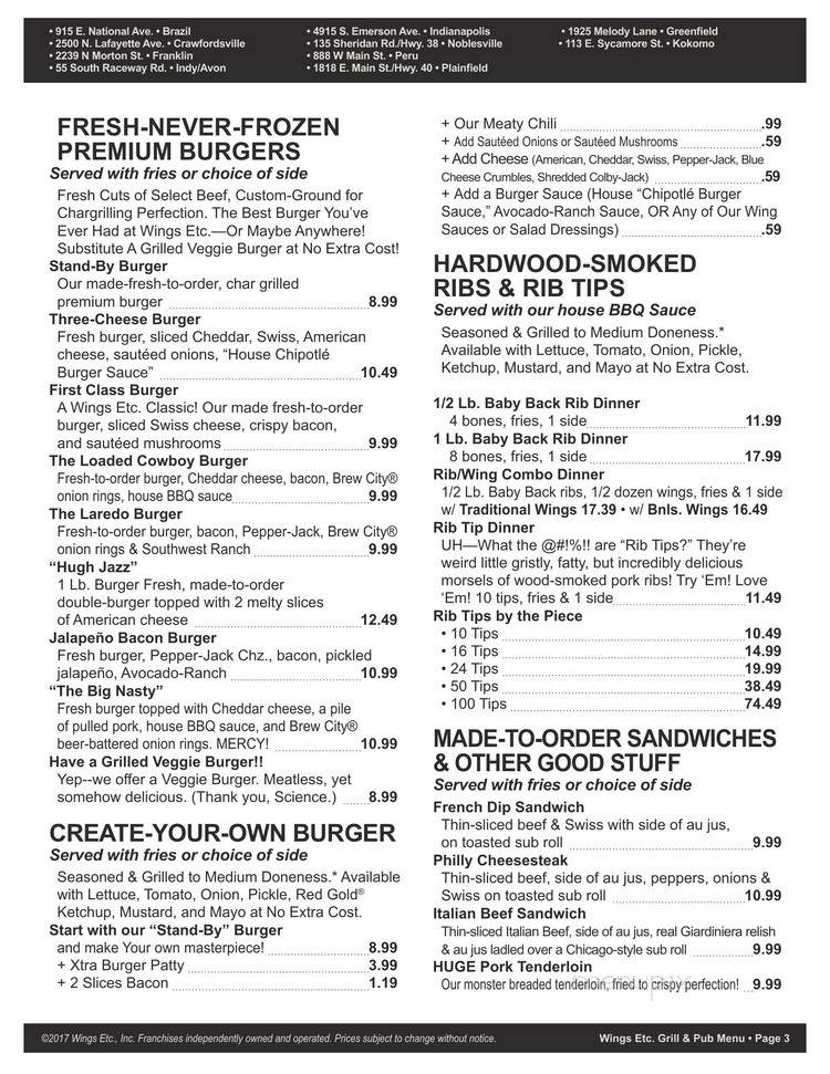 Wing Etc - Franklin, IN menu_pic