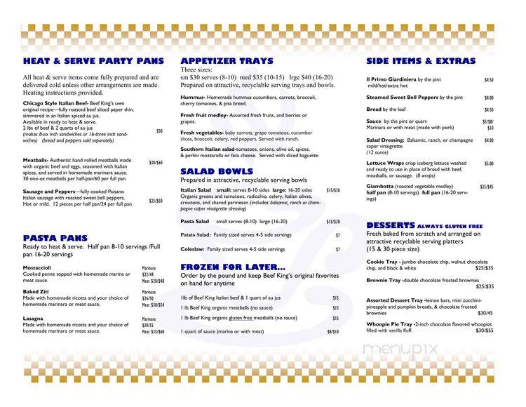 BeBop's Frozen Delights - Sevierville, TN menu_pic