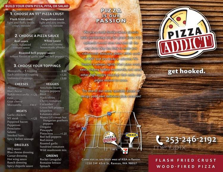 Pizza Addict - Renton, WA menu_pic