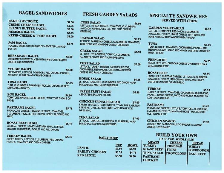 Casba Mediterranean Cafe - Portland, OR menu_pic