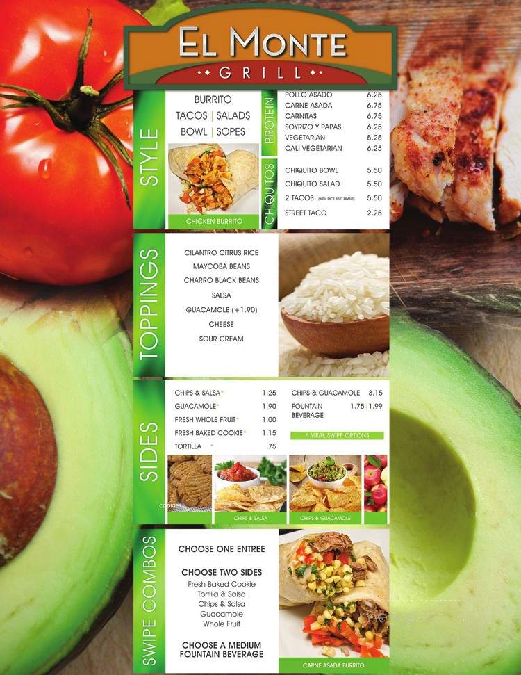 El Monte Grill - Riverside, CA menu_pic
