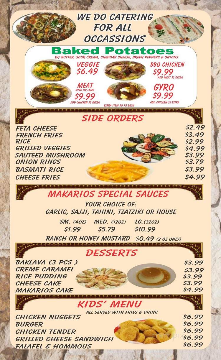 Makarios - Helena, AL menu_pic