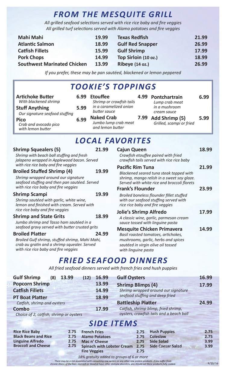 Tookie's Seafood - Seabrook, TX