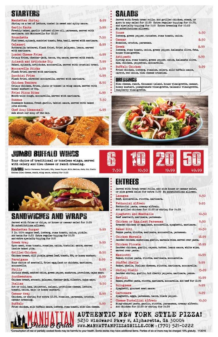 Manhattan Pizza & Grille - Alpharetta, GA