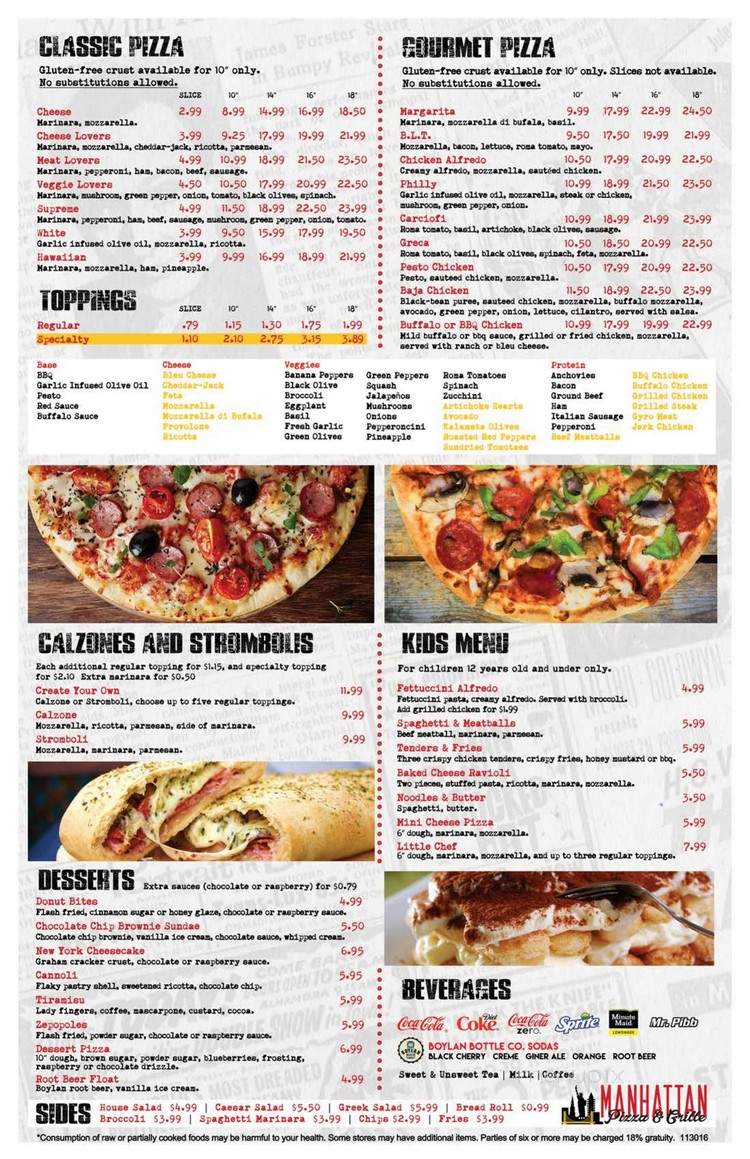 Manhattan Pizza & Grille - Alpharetta, GA