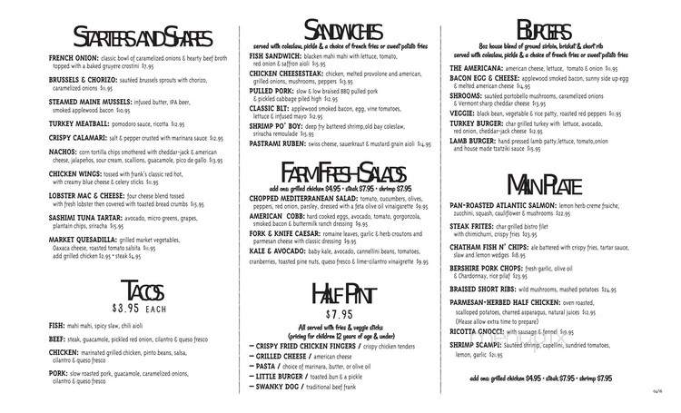 Bar Americana - Cranford, NJ menu_pic