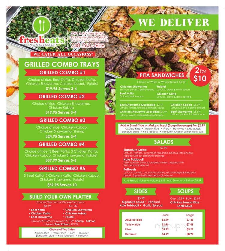 Fresheats - Rochester Hills, MI menu_pic