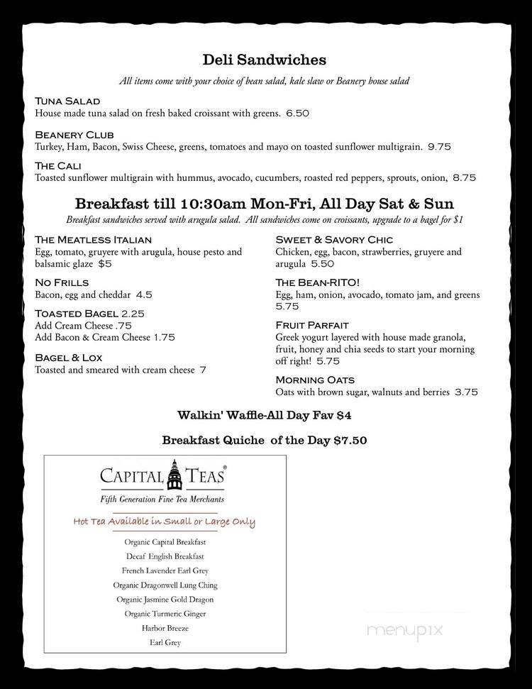 The Beanery Cafe & Bakery - California, MD menu_pic