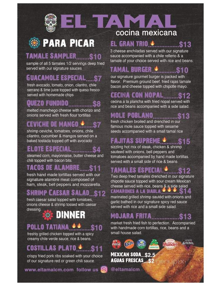 El Tamal Cocina Mexicana - Garden Grove, CA menu_pic