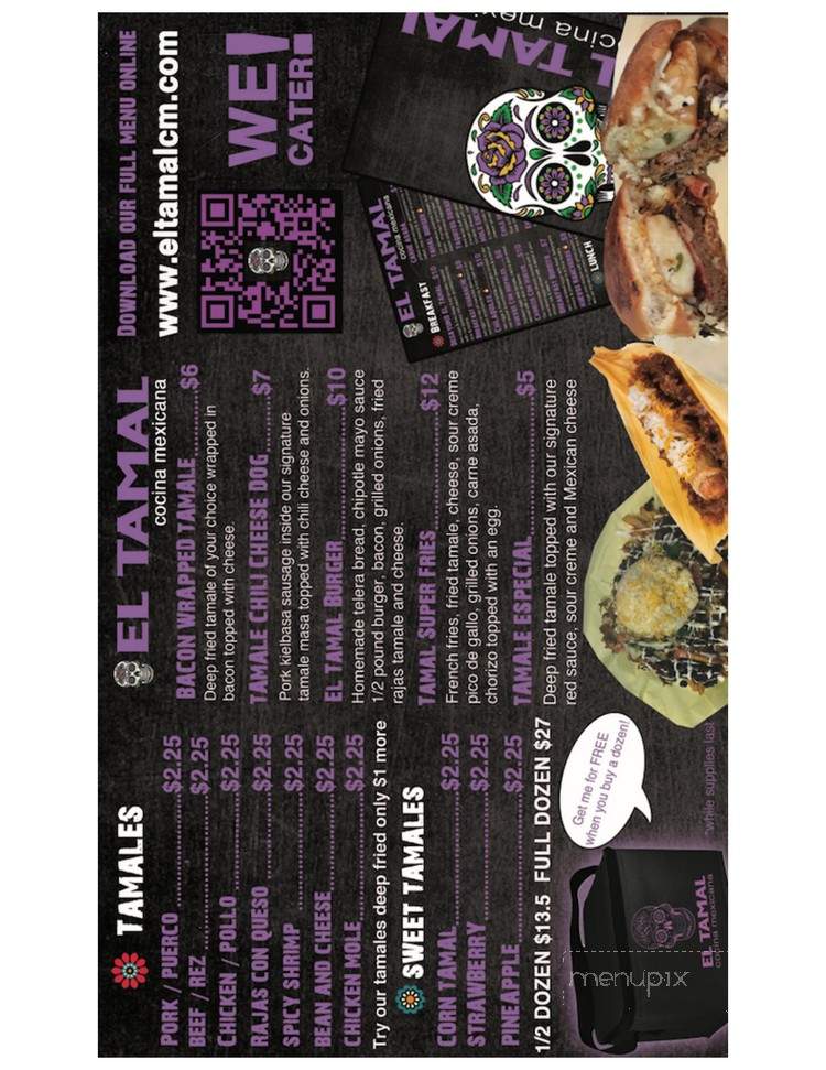 El Tamal Cocina Mexicana - Garden Grove, CA menu_pic