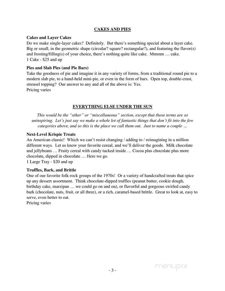 Three Fox Five - Chicago, IL menu_pic
