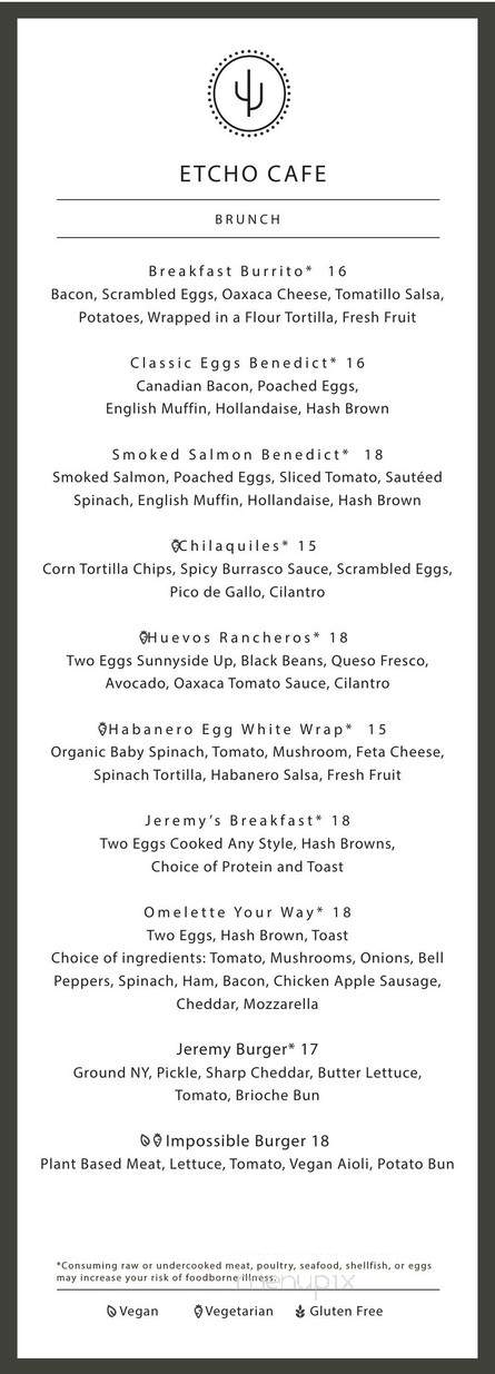 Etcho Cafe - West Hollywood, CA menu_pic