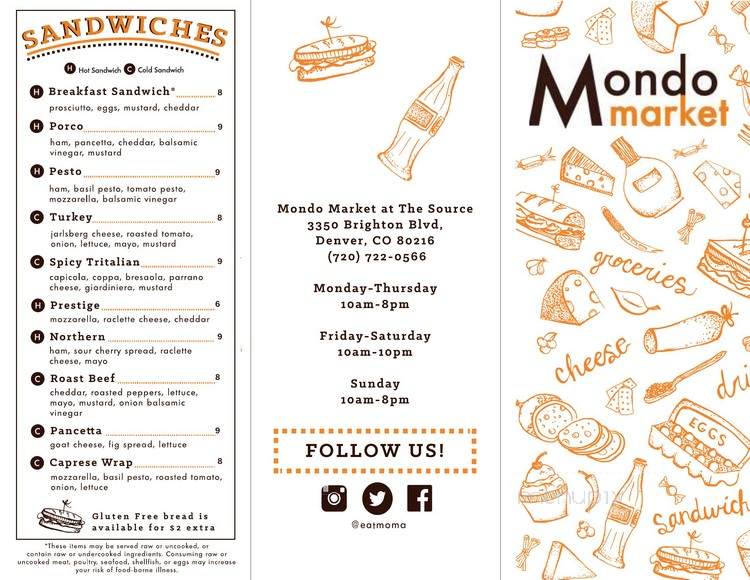Mondo Market - Aurora, CO menu_pic