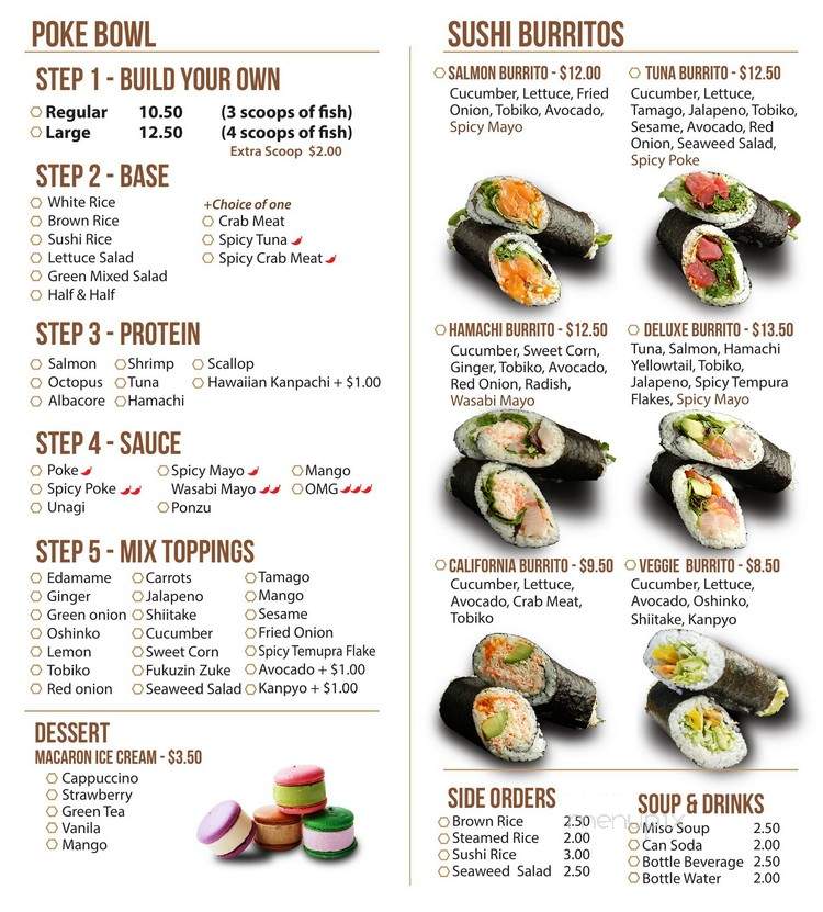 Poke Roll - San Ramon, CA menu_pic