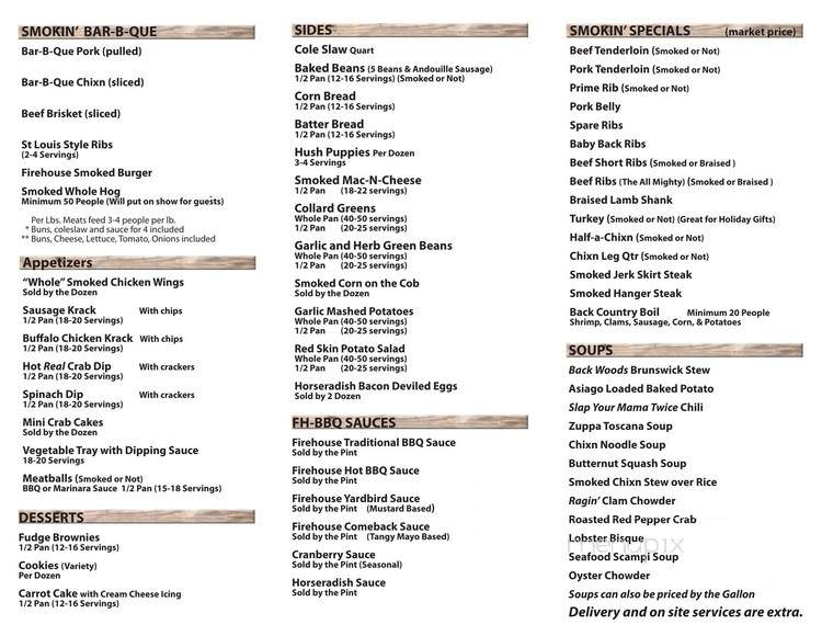 Smoke Pit Grill - Henrico, VA menu_pic