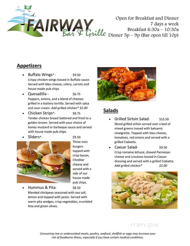 Fairway Bar & Grill - Daytona Beach, FL menu_pic