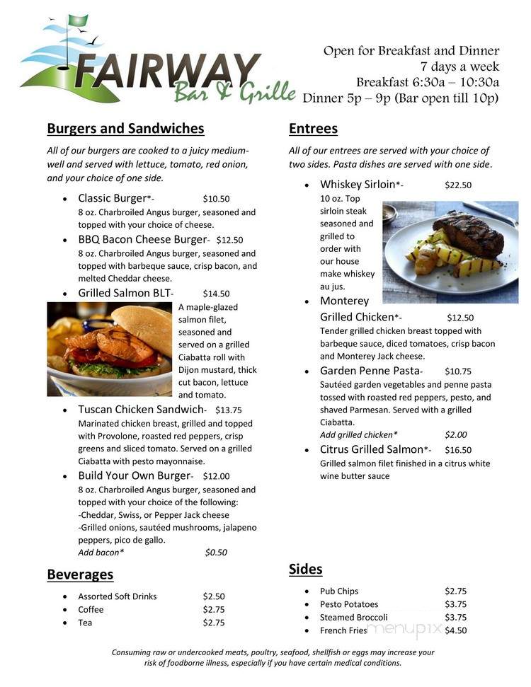 Fairway Bar & Grill - Daytona Beach, FL menu_pic