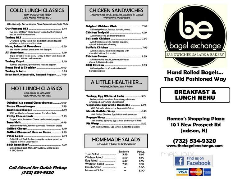 Bagel Exchange - Wanamassa, NJ menu_pic