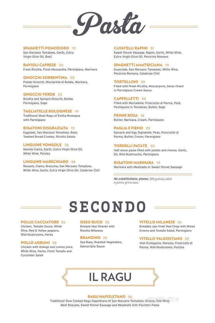 Il Pizzaiolo - Glenshaw, PA menu_pic