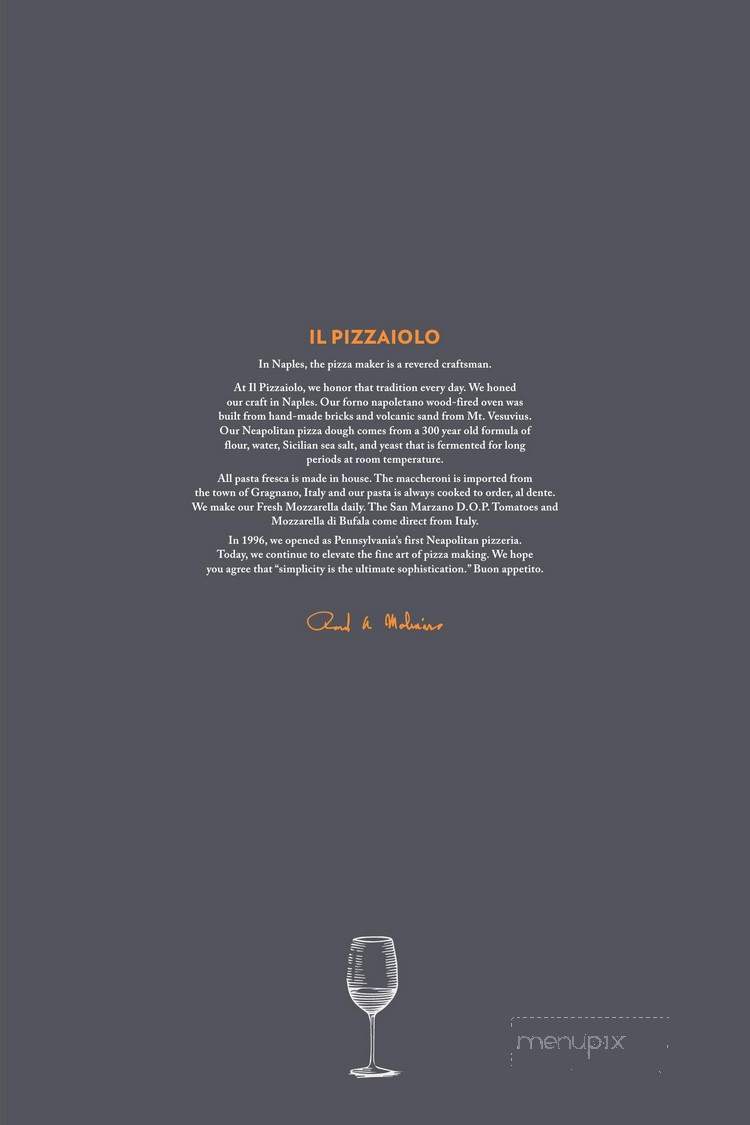Il Pizzaiolo - Glenshaw, PA menu_pic