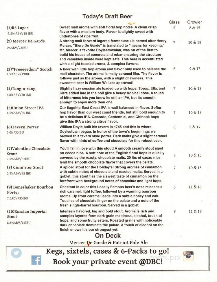 Doylestown Brewing Company - Doylestown, PA