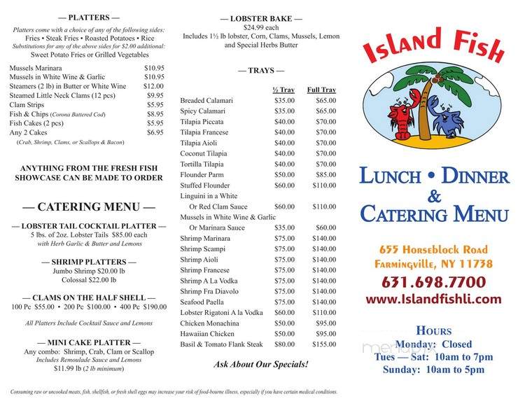 Island Fish - Valley Stream, NY menu_pic