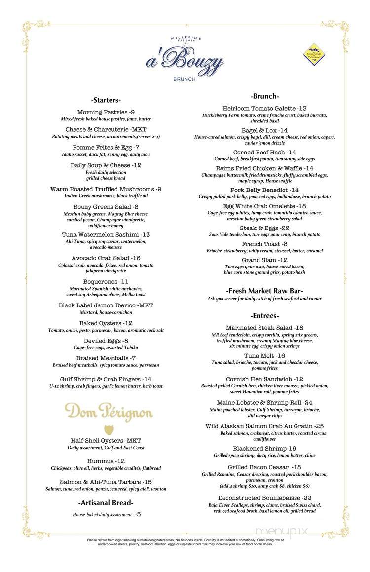 A'Bouzy - Houston, TX menu_pic