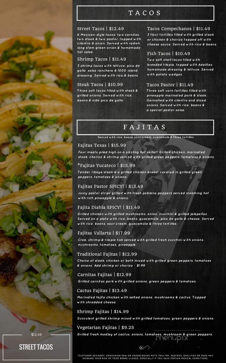 Adelita's - North Liberty, IA menu_pic
