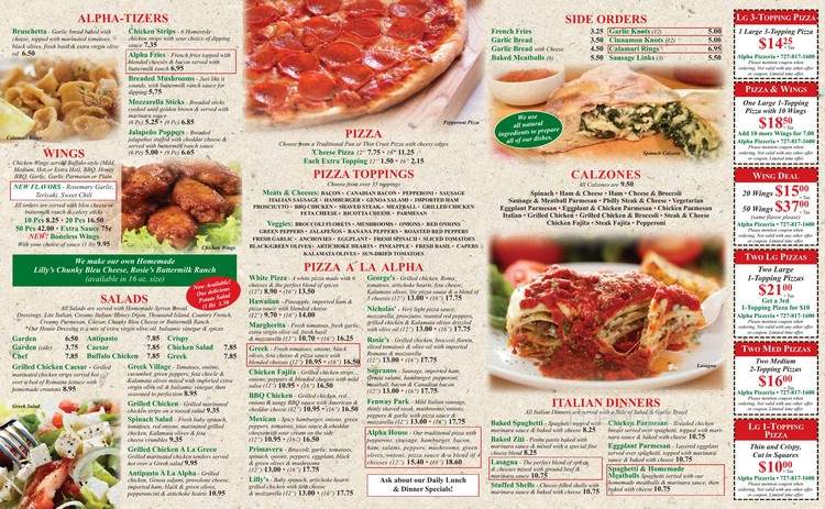 Alpha Pizzeria-Hudson - Hudson, FL menu_pic