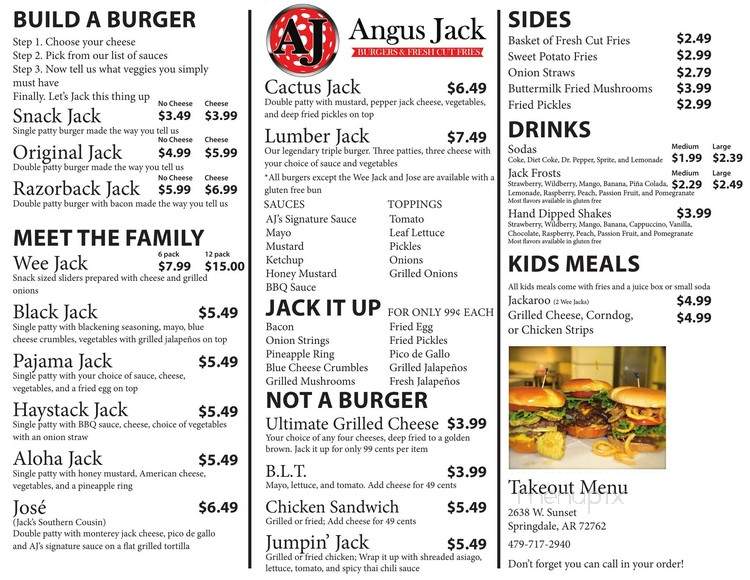 Angus Jack - Bentonville, AR menu_pic