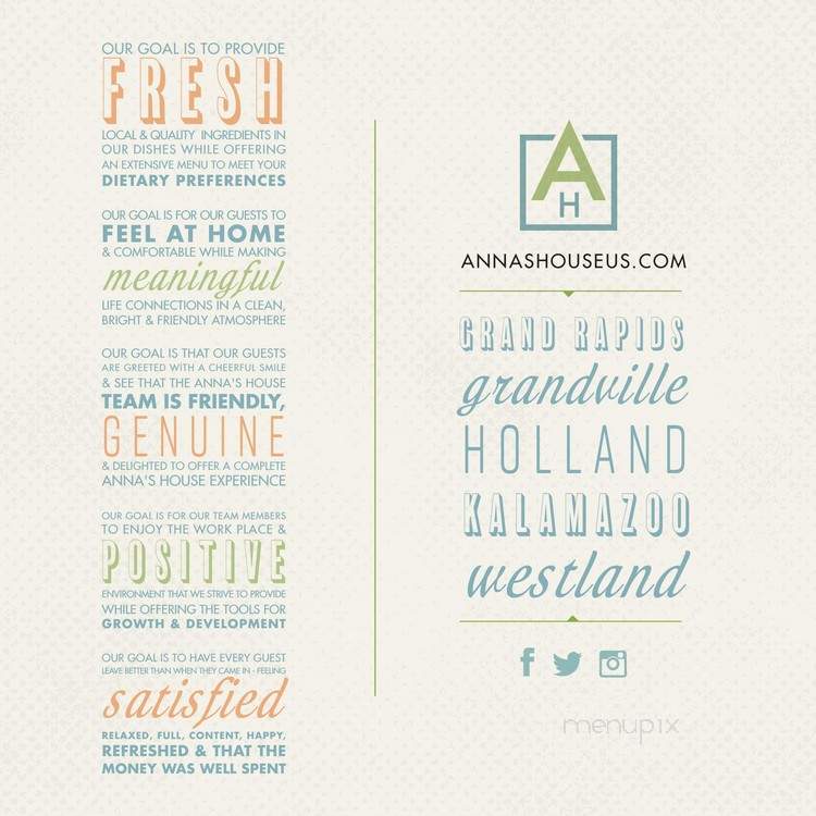 Anna's House - Westland, MI menu_pic