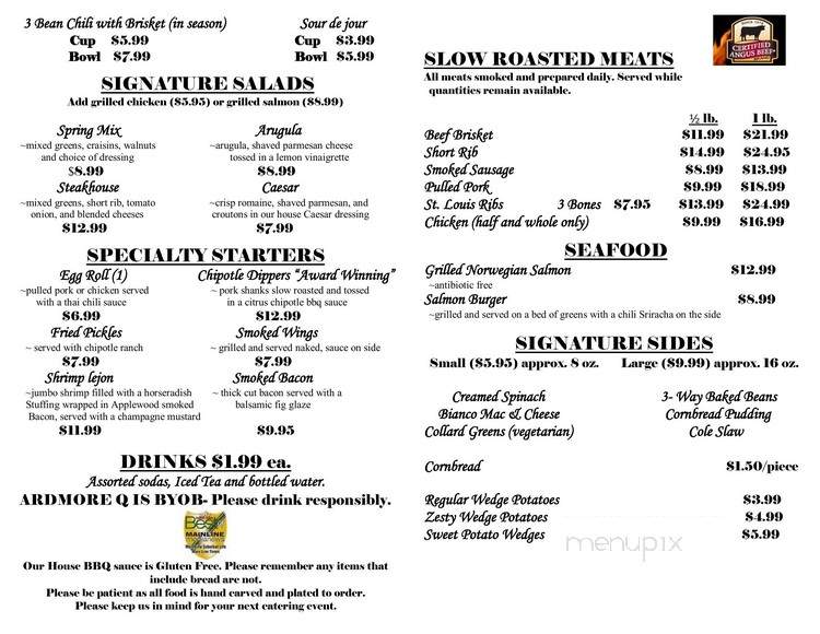 ArdmoreQ - Ardmore, PA menu_pic