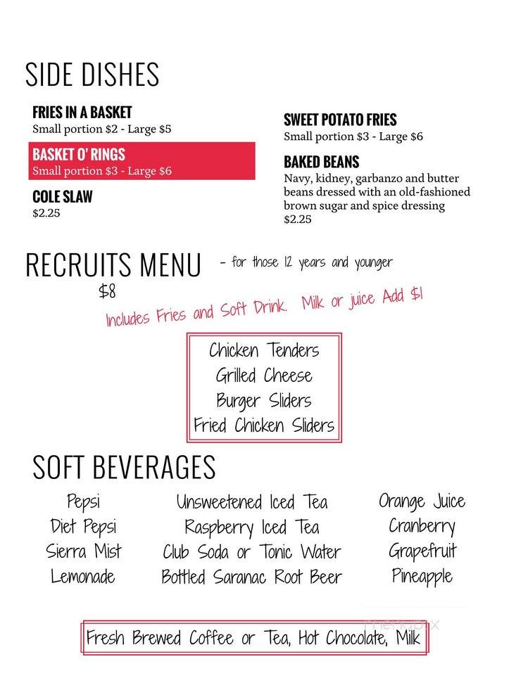 Arsenal City Tavern - Watervliet, NY menu_pic