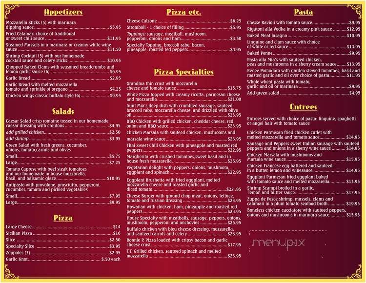 Aunt Mia's Pizzeria - Patchogue, NY