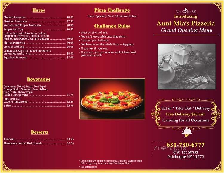 Aunt Mia's Pizzeria - Patchogue, NY