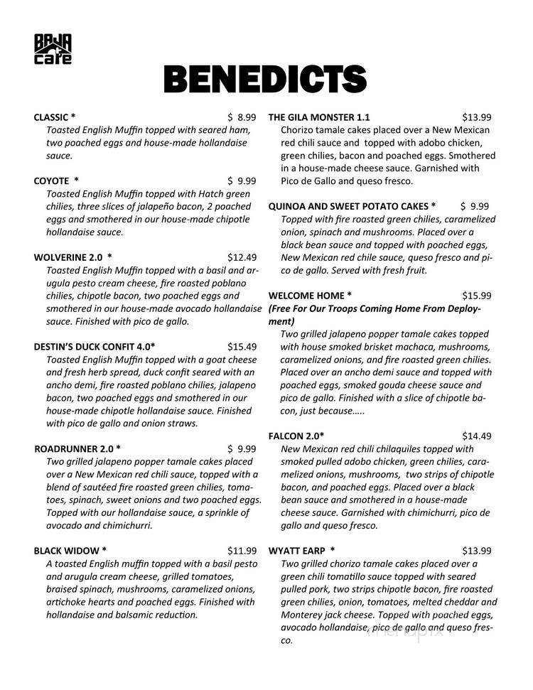 Baja Cafe On Ina - Tucson, AZ menu_pic