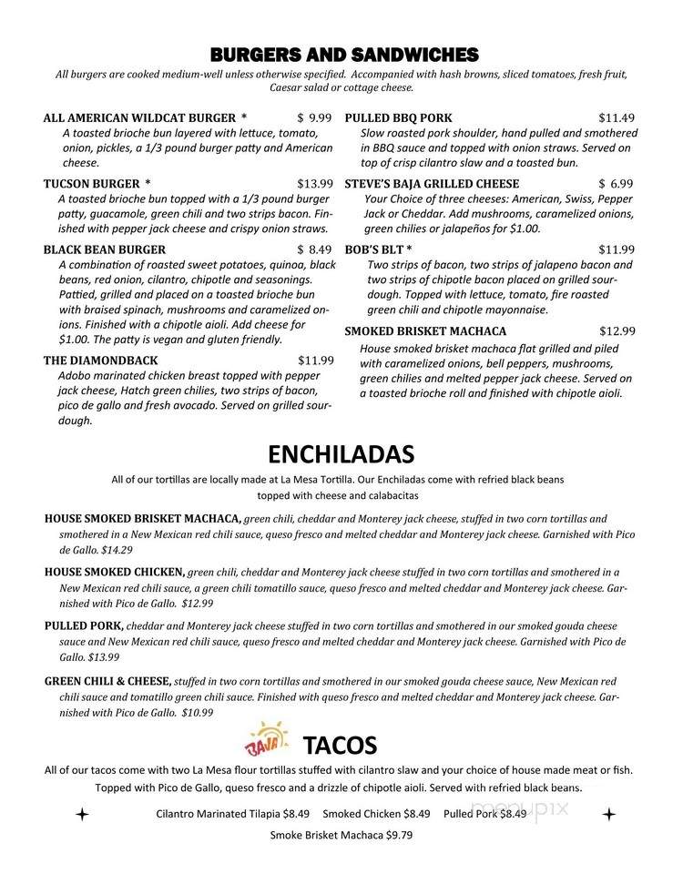 Baja Cafe On Ina - Tucson, AZ menu_pic