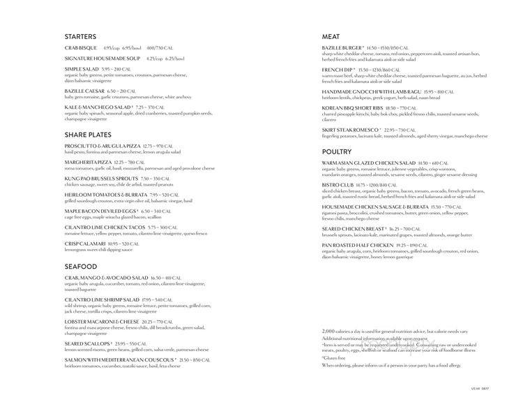 Bazille - Frisco, TX menu_pic