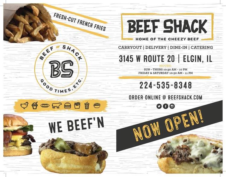 Beef Shack - Elgin, IL menu_pic