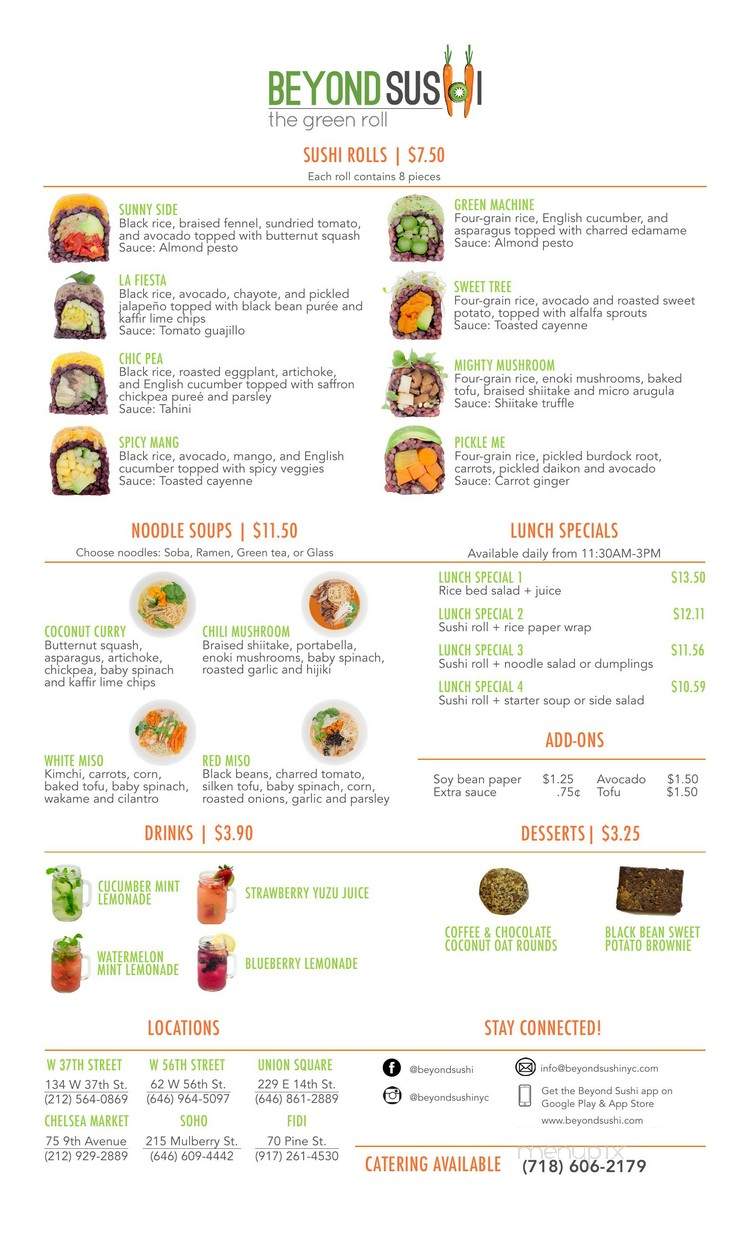 Beyond Sushi FiDi - New York, NY menu_pic