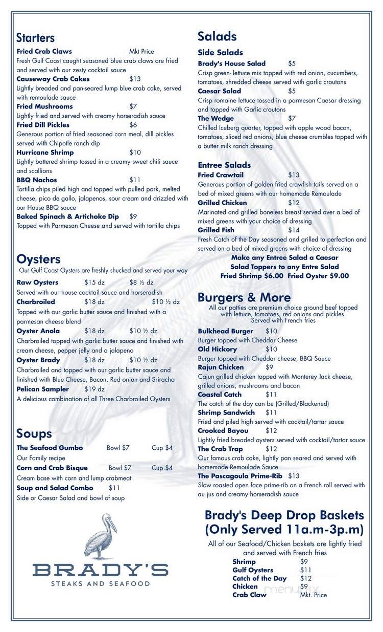Brady's Steaks and Seafood - Pascagoula, MS