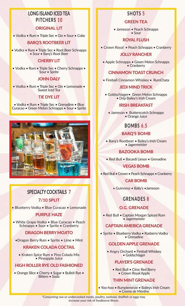Brandon's Bar & Grill - Biloxi, MS menu_pic