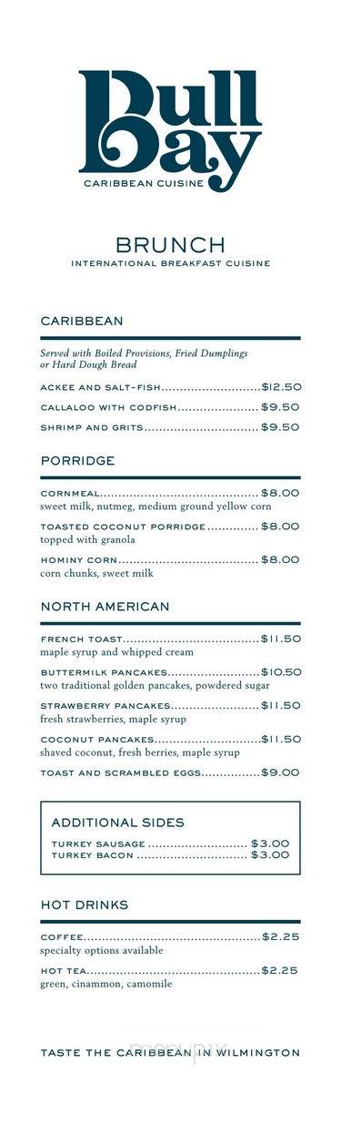Bull Bay Cuisine - Wilmington, DE menu_pic