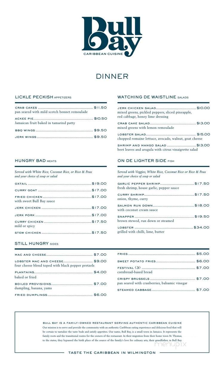 Bull Bay Cuisine - Wilmington, DE menu_pic