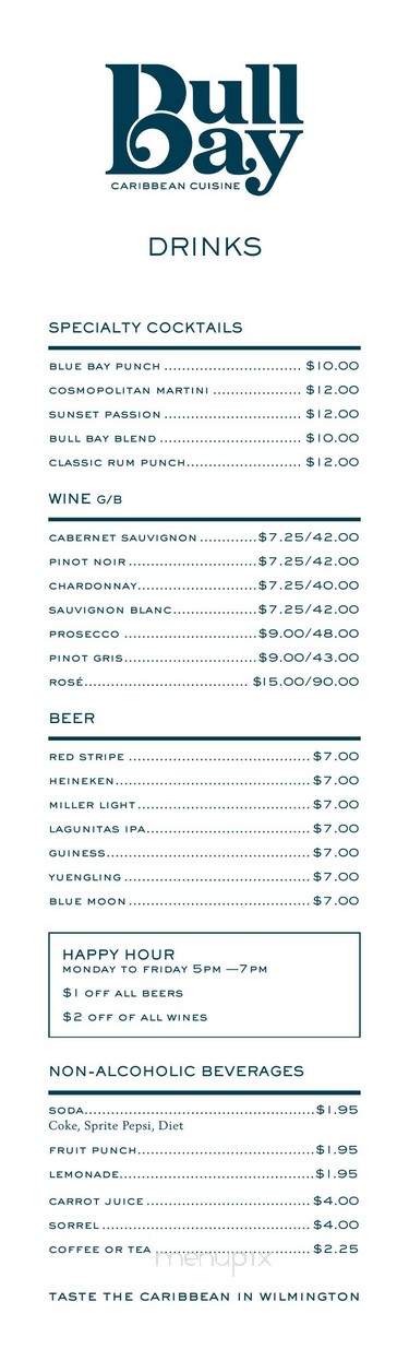 Bull Bay Cuisine - Wilmington, DE menu_pic