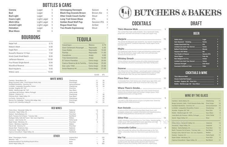 Butchers & Bakers - Farmington, CT menu_pic