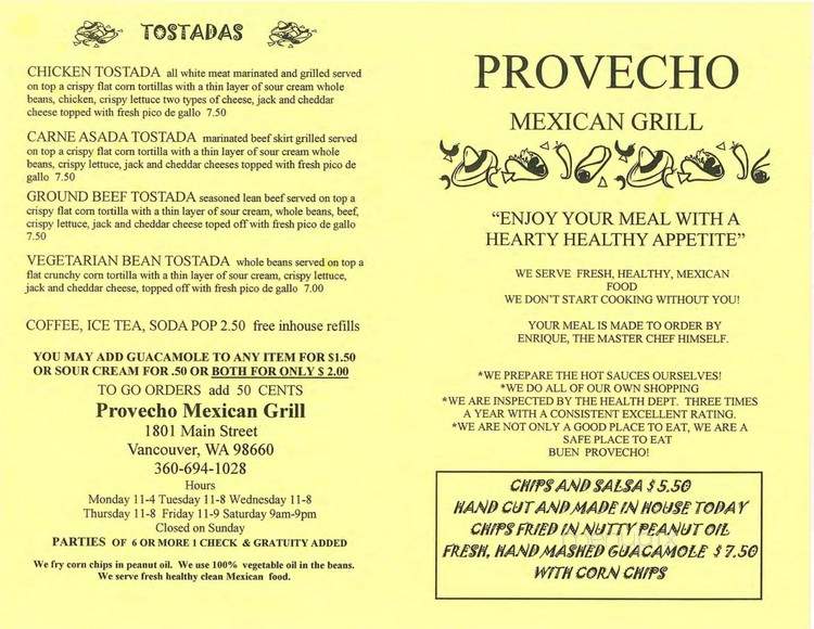 Provecho - Vancouver, WA