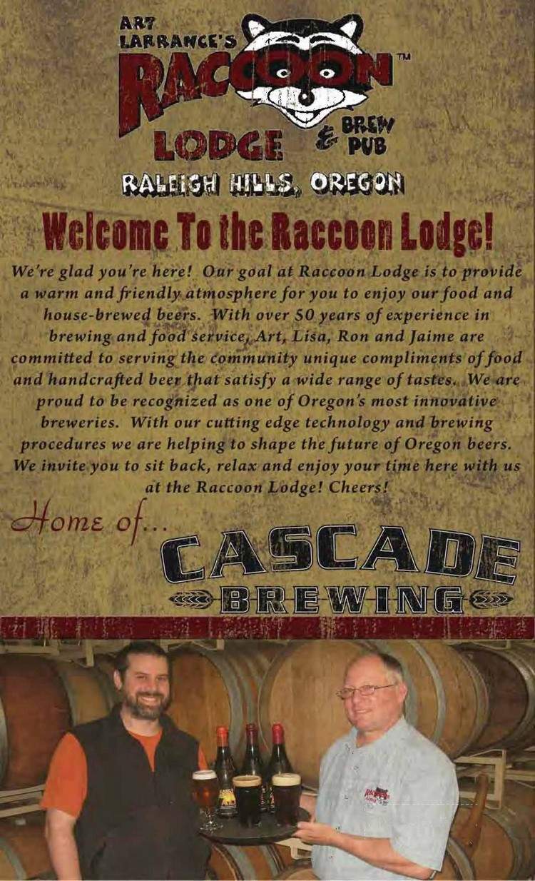 Raccoon Lodge & Brew Pub - Portland, OR menu_pic