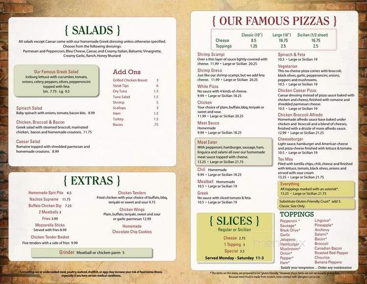 Cape Cod Cafe - Halifax, MA menu_pic