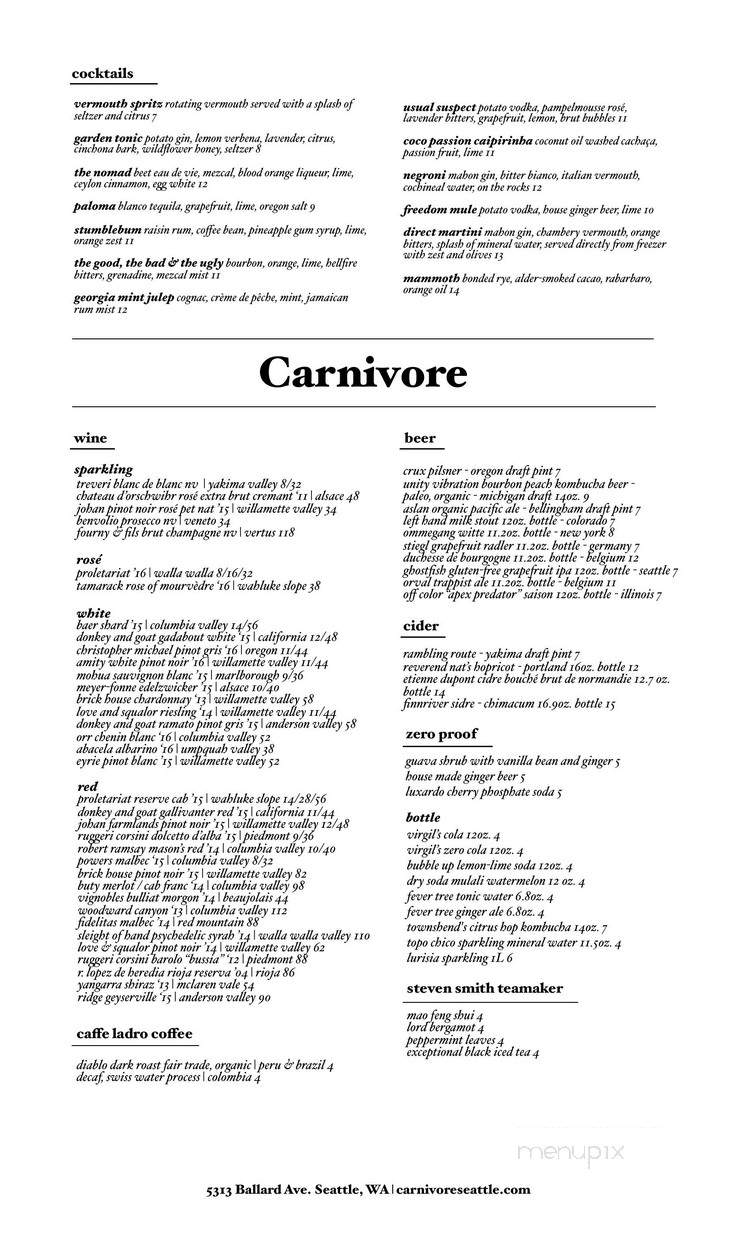 Carnivore Seattle - Seattle, WA